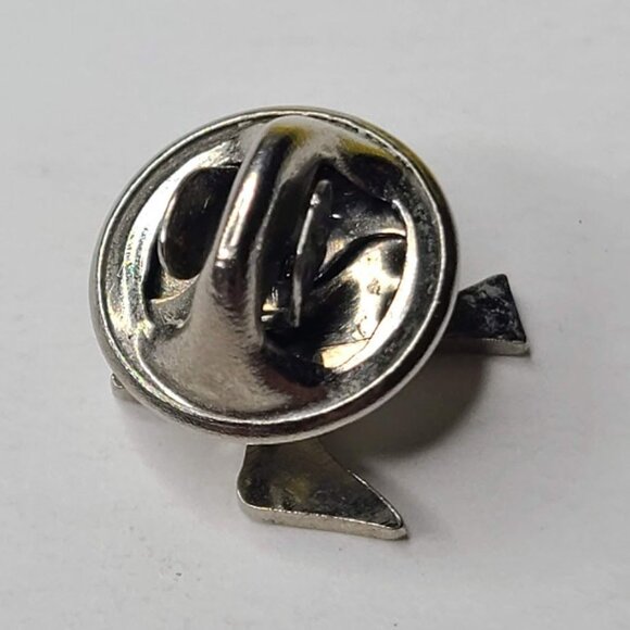Vintage Peace Dove Silver Tone Lapel Pin Tie Tack - Picture 3 of 5